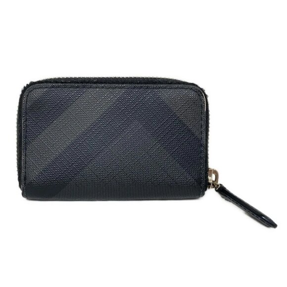 Auth Burberry - Dark Gray Black PVC Coin Case - Picture 5 of 7